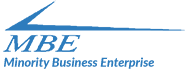 Minority Business Enterprise logo footer